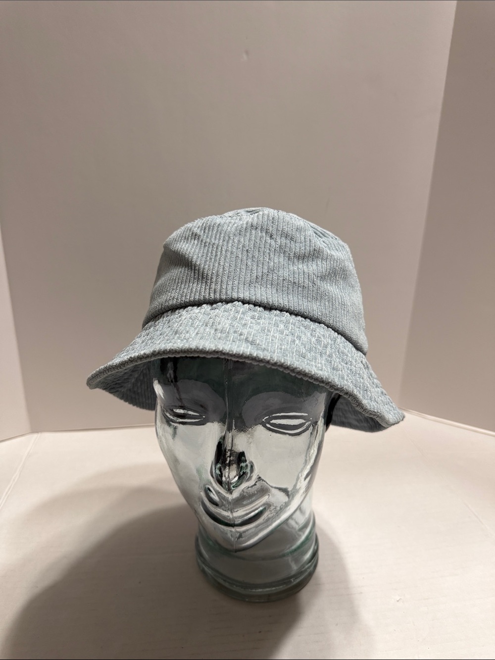 Kids Light Blue Corduroy Bucket Hat - Unbranded
